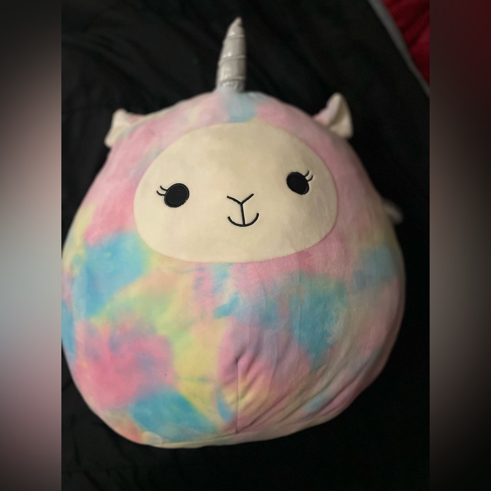 Squishmallow Lucy-May the Llama Llamacorn Soft Plush Pillow